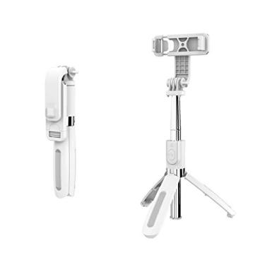 Imagem de 3-em-1 Selfie Stick Tripod com Controle Remoto Integrado Bastão Extensível Multifuncional para Celular Suporte de Tripé Câmera Ferramenta Portátil Fot