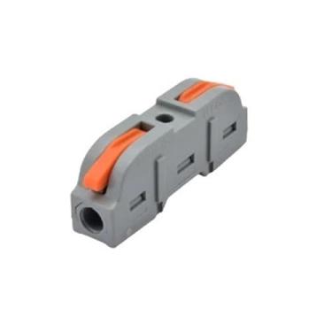 Imagem de IRFKR 5/10 peças mini conector de fiação rápida cabo divisor de emenda compacta bloco de terminais de conexão elétrica push-in 2.5 cm múltipla saída (1 em 1 saída, 10 peças)