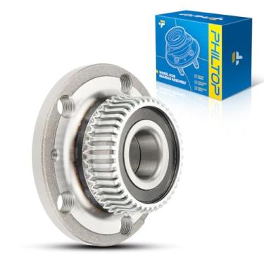 Imagem de PHILTOP Rolamento de roda traseira 512012 e conjunto de cubo para Beetle 1998-2010, Jetta 1999-2005, 1998-2005 Golf, 2000-2006 TT Quattro, 2000-2006 TT, 2004 R32 5 Lugs