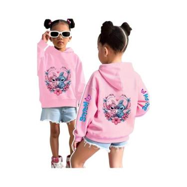 Imagem de Moletom Branco Com Capuz Para Meninas, Estampa Fofa Da Disney, Suéter 