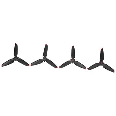 Imagem de KIMISS 2 Pares RC Drone Pr Lers 3 Lâminas de Substituição de Liberação Rápida para FPV Combo - Design Leve para Vôo Estável (Borda Vermelha)