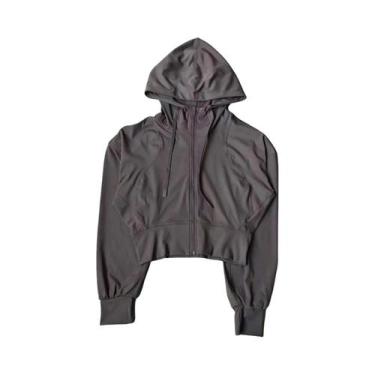 Imagem de Jaqueta Esportiva Feminina Com Capuz De Secagem Rápida, Manga Longa, P