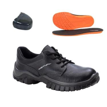 Imagem de Sapato de Segurança em Couro Preto Estival - WO10043S1PT - Bico Compos