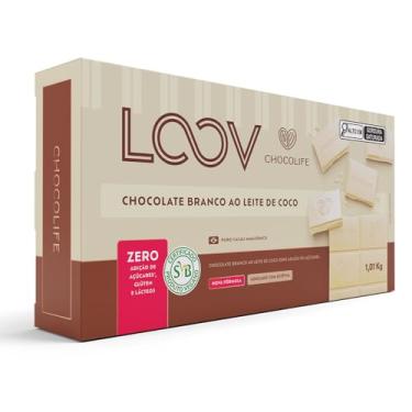 Imagem de Chocolate Branco Sem Açúcar Chocolife Loov 1,01kg