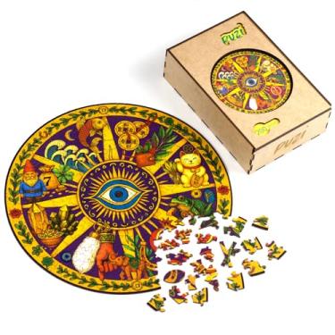 Imagem de Quebra-Cabeça de Madeira Mandala da Prosperidade - Puzi (Com Peças Especiais)