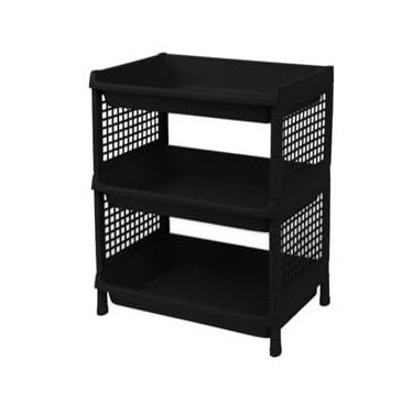 Imagem de Estante Plastica Modular Multiuso 3 Prateleiras Organizadora