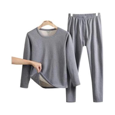 Imagem de Conjunto De Roupa Térmica Masculina Para O Inverno, Dupla Camada De Aq