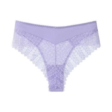 Imagem de Calcinha Triangular Em Renda Em Forma De Folha, Lingerie Sexy Com Reco