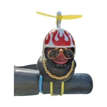 Imagem de Decoração De Carro Pato Amarelo Pequeno Brinquedo De Borracha Fofo Orn