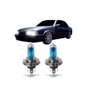 Imagem de Kit Lampada Super Branca Monza 1983/.. Farol Alto E Baixo H4