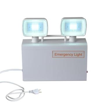 Imagem de Apmeetlux Luz de emergência, 500 lm 4 horas alimentado por bateria LED luz de reserva luminárias de saída comercial para casa escritório casa casa noite falha de energia com cabo plugue AC85-277V