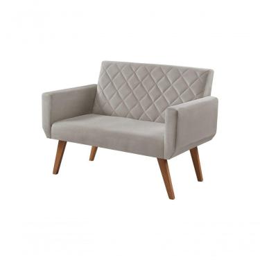 Imagem de Poltrona Namoradeira 2 Lugares Anabelle Unidecor Cinza