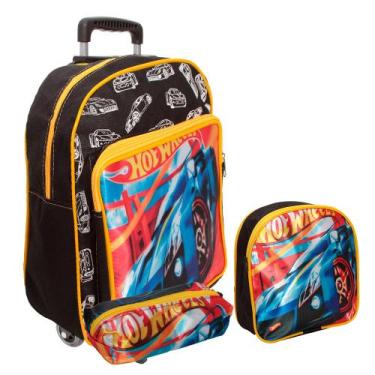 Imagem de Kit Mochila Escolar P Completo Estojo + Lancheira Creche - Plike