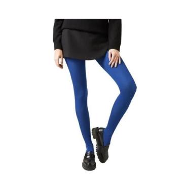 Imagem de Meia-calça Feminina Vintage Vermelha Y2K Elástica Slim Fit Para Primav