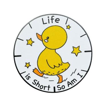 Imagem de Broche de liga esmaltada de pato amarelo fofo de 3 x 3 cm para alfinet