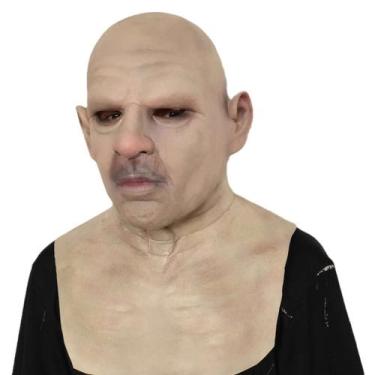 Imagem de Máscara de látex para idosos para Halloween, cosplay, resina realista 