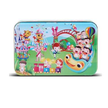 Imagem de Brinquedo de quebra-cabeça de desenho animado de madeira para crianças