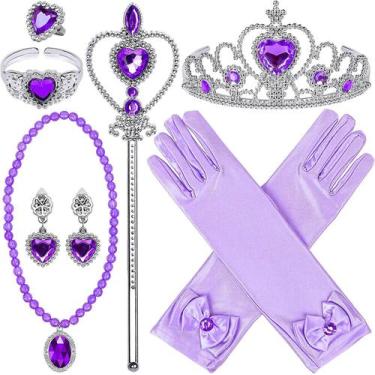 Imagem de Conjunto de acessórios Princess Dress Up, 9 unidades para meninas - Gl
