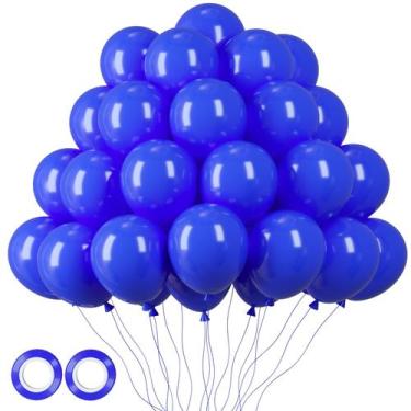 Imagem de Balão Voircoloria Royal Blue 105 unidades de 30 cm para decoração de f
