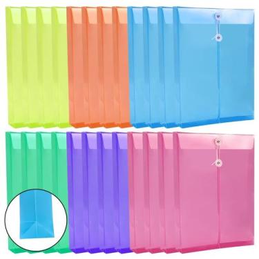 Imagem de Envelopes de plástico Anseal Legal, tamanho legal, com fecho de corda,