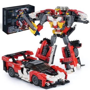 Imagem de Conjunto de construção Sillbird Technic Robot Racing Car 1208 peças