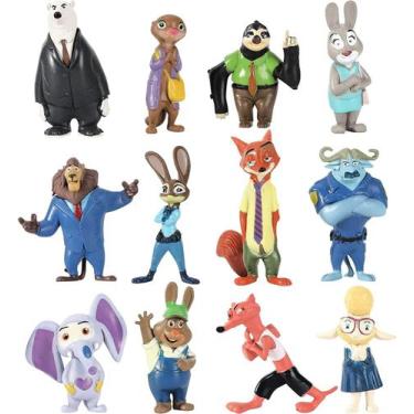 Imagem de Conjuntos de bonecos Cake Toppers Perftsaly Zootop para festa de anive
