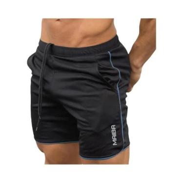 Imagem de Calções de Corrida Masculinos - Malha de Secagem Rápida para Verão, Fi
