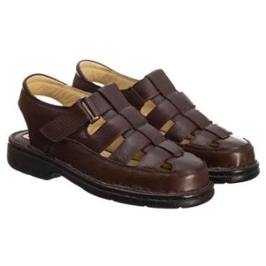 Imagem de Chinelo Ranster Confort Masculino Couro Legítimo – Anti Stress e Ortopédica-Masculino