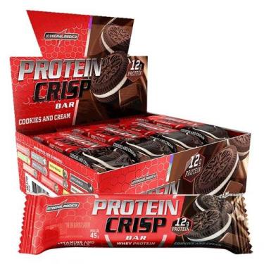 Imagem de Barra de Proteína Integralmedica Protein Crisp 540g 12 unidades, Cooki