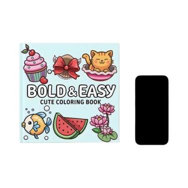 Imagem de Livro De Colorir Para Adultos: Desenhos Fofos E Rabiscos Para Relaxame