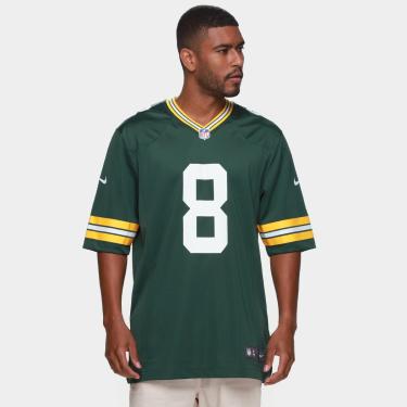 Imagem de Camiseta Nike Green Bay Packers Josh Jacobs n 8 Game Masculina-Masculino