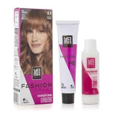 Imagem de Coloração Yamá Beauty Care Mini Kit Fashion Color 8.4 - Yama Expert