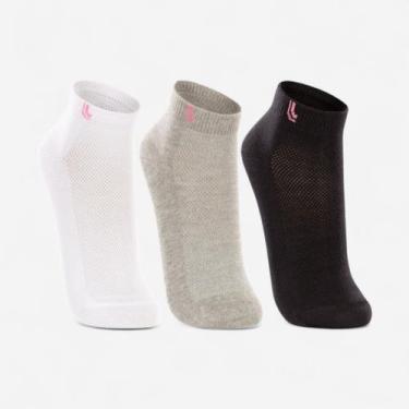 Imagem de Kit com 3 Pares Meia Curta Adulto Woman Lupo Sport, 0906, 33a36