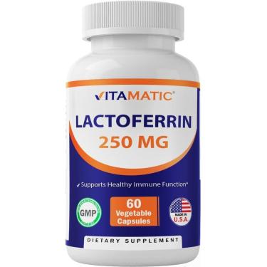 Imagem de Suplemento Vitamático De Lactoferrina 250 Mg 60 Cápsulas Vegetais-Unissex