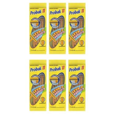 Imagem de 6x Barbeador Probak II Descartável Leve 7 Pague 5 Gillette 2 Laminas
