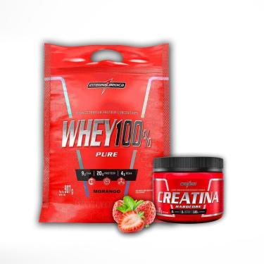 Imagem de Kit Pure Whey 100% Concentrado 900g + Creatina 150g - Integralmedica-Unissex
