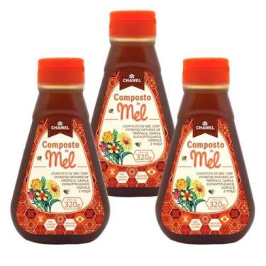 Imagem de Mel com Própolis, Canela, Hortelã, Guaco, Canela e Poejo  3  Bisnagas 