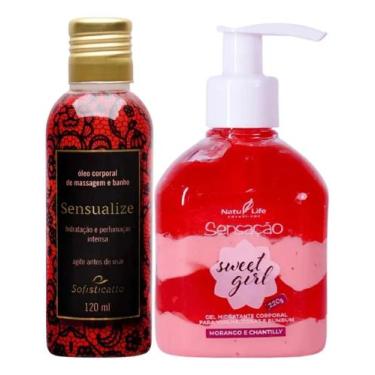 Imagem de Óleo Corporal Sensualize + Gel Hidrante Corporal Sensação Sweet Girl M