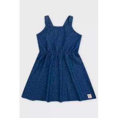 Imagem de Vestido Infantil Jeans kely Kety, Jeans médio, 8