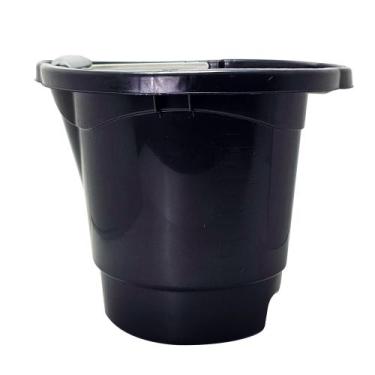 Imagem de Balde de Plástico Acqua Line 8 Litros com Alça Preto - MB
