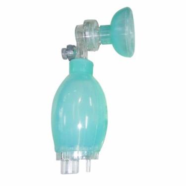 Imagem de Reanimador Pulmonar Manual Ambú de Silicone Missouri Máscara Infantil com Reservatório Mikatos