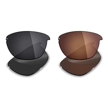 Imagem de 2 pares de lentes polarizadas de substituição da Mryok para óculos de sol Oakley Unstoppable – Opções