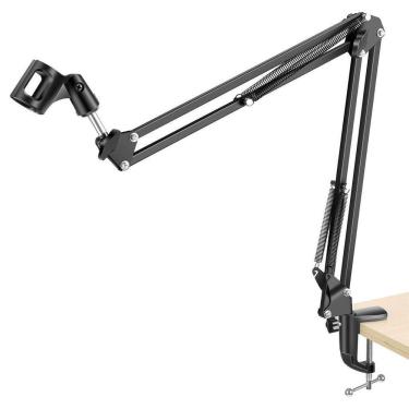 Imagem de Suporte Para Microfone De Mesa Pedestal Braço Articulado