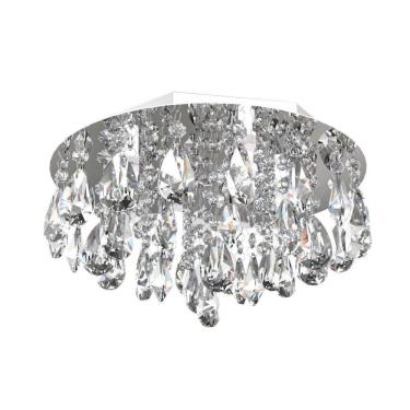 Imagem de Plafon De Cristal  30Cm   Estar Living Hall Entrada Balcão