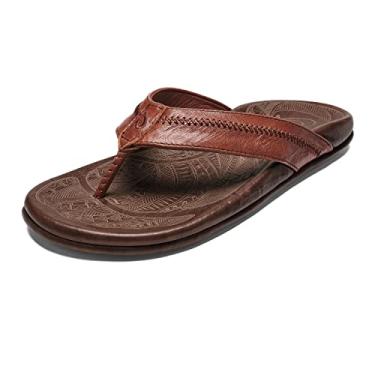 Imagem de OLUKAI Hiapo Sandals - Men's Rum/Dark Wood 15