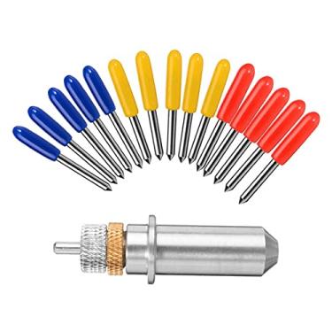 Imagem de Tingpai Conjunto de lâminas de reposição 15pcs conjunto de lâminas de vinil pa plotter de corte universal de 30/45/60 g us com suporte