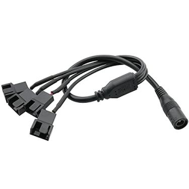 Imagem de ITROLLE Fêmea DC 55 x 21 plugue de fonte de alimentação para 4 x 3/4 pinos ventilador adaptador de alimentação Y cabo divisor