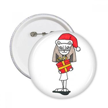 Imagem de Bastet mas Gift Chapéu com laço, alfinetes redondos, emblema, acessório, decoração, 5 peças