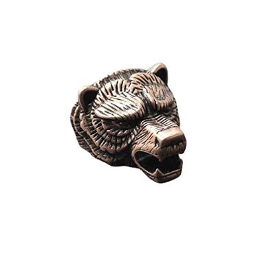 Imagem de Joias Making Supplies EDC Contas de paracorda, miçangas espaçadoras bordadas, pulseira faça você mesmo ferramenta externa acessórios de pingente (ouro rosa)