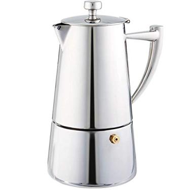 Imagem de Cuisinox Máquina de café e café expresso Roma com 4 xícaras de aço inoxidável Moka